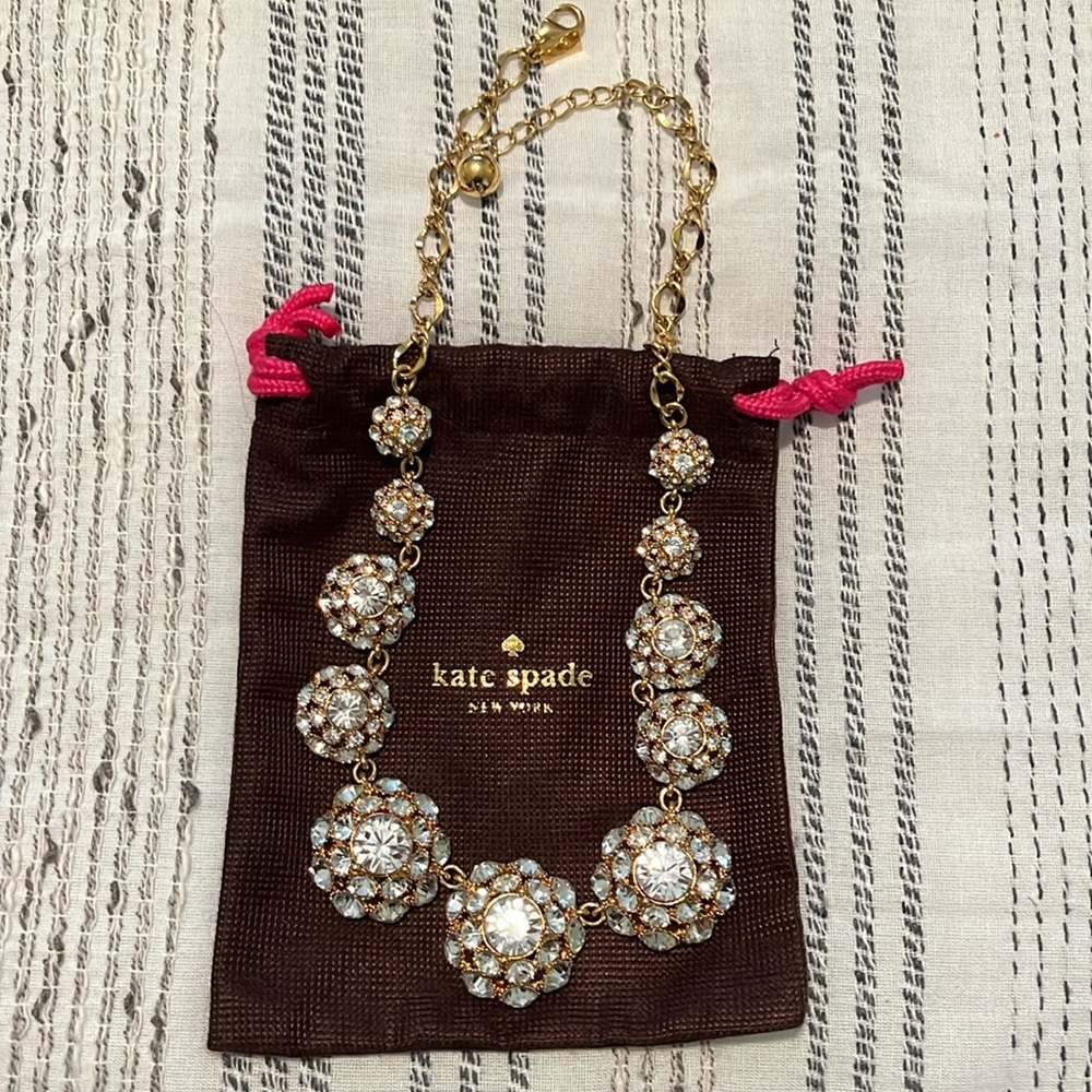 Kate Spade necklace - gold and lots of bling!